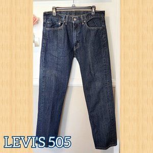 Dark Wash Levi's 505 Jeans